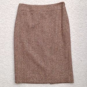Ann Taylor Loft Brown Wool Skirt